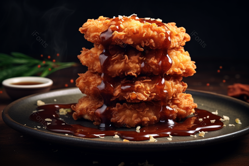 酥脆多汁的炸鸡美食摄影,高清,摄影图,摄影图片,图片大全,摄影图免费下载